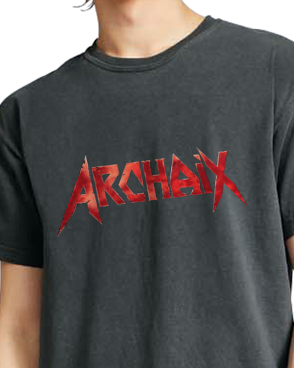 Archaix Red Jagged Vintage T-Shirt