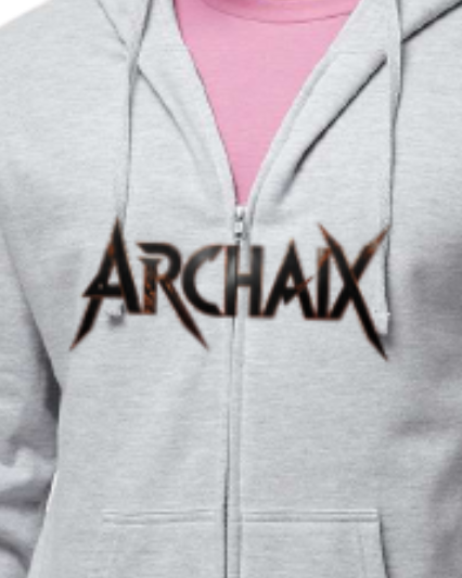 Archaix Black Jagged Zip Hoodie