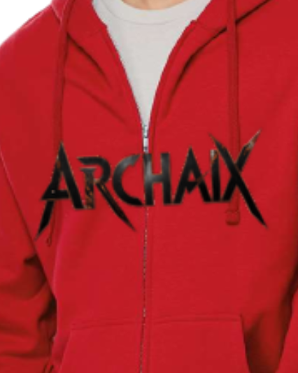 Archaix Black Jagged Zip Hoodie