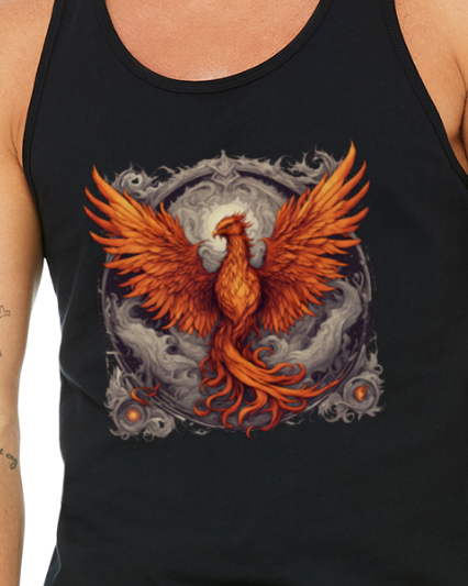 Bordered Phoenix Jersey Tank Top