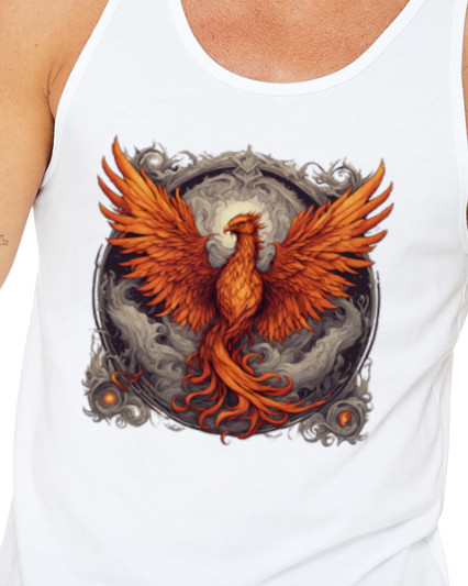 Bordered Phoenix Jersey Tank Top
