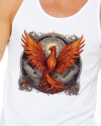 Bordered Phoenix Jersey Tank Top