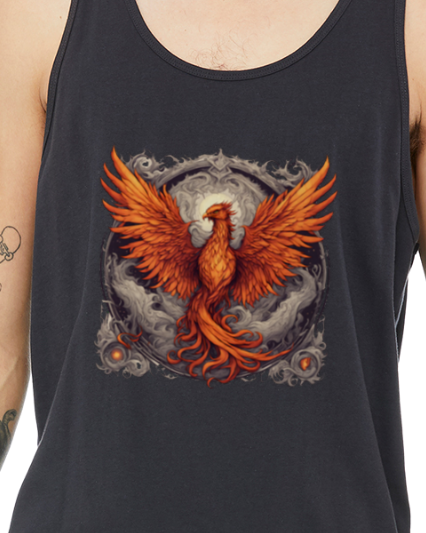 Bordered Phoenix Jersey Tank Top