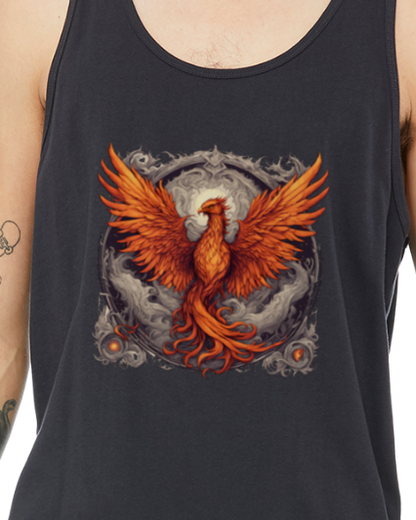 Bordered Phoenix Jersey Tank Top