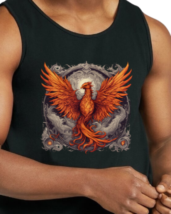 Bordered Phoenix Vintage Tank Top