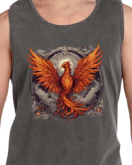 Bordered Phoenix Vintage Tank Top