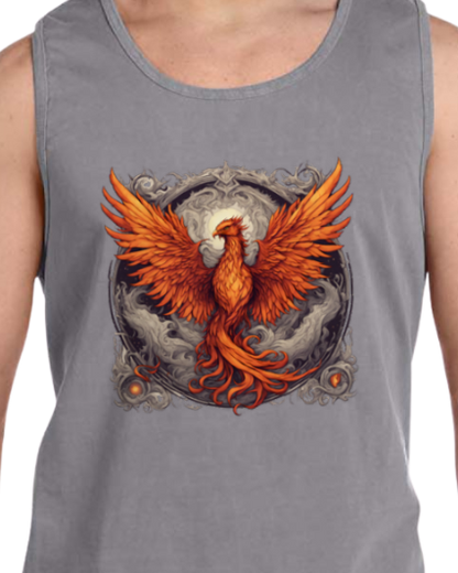 Bordered Phoenix Vintage Tank Top