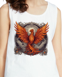 Bordered Phoenix Vintage Tank Top