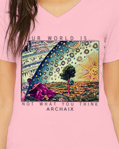 Peeking Through the Veil Women's V-Neck T-Shirt