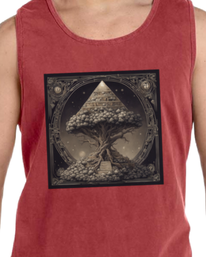 Pyramid World Tree Vintage Tank Top