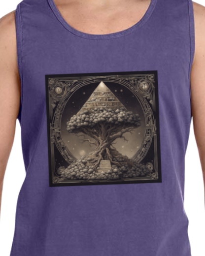 Pyramid World Tree Vintage Tank Top
