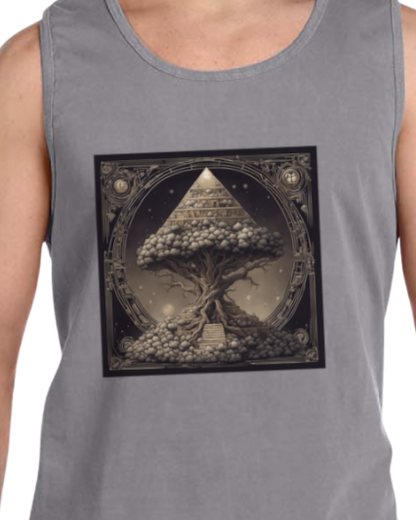 Pyramid World Tree Vintage Tank Top