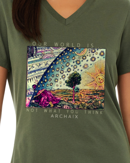 Peeking Through the Veil Women's V-Neck T-Shirt