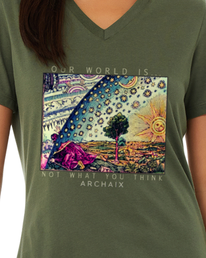 Peeking Through the Veil Women's V-Neck T-Shirt