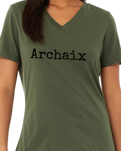Archaix Typed V-Neck T-Shirt