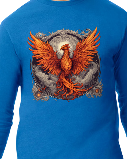 Bordered Phoenix Long Sleeve T-Shirt