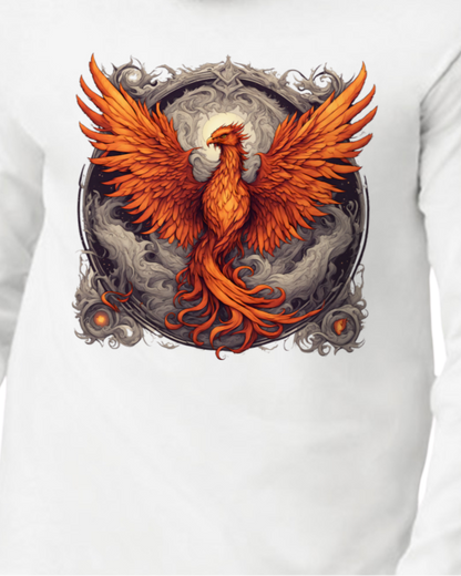 Bordered Phoenix Long Sleeve T-Shirt