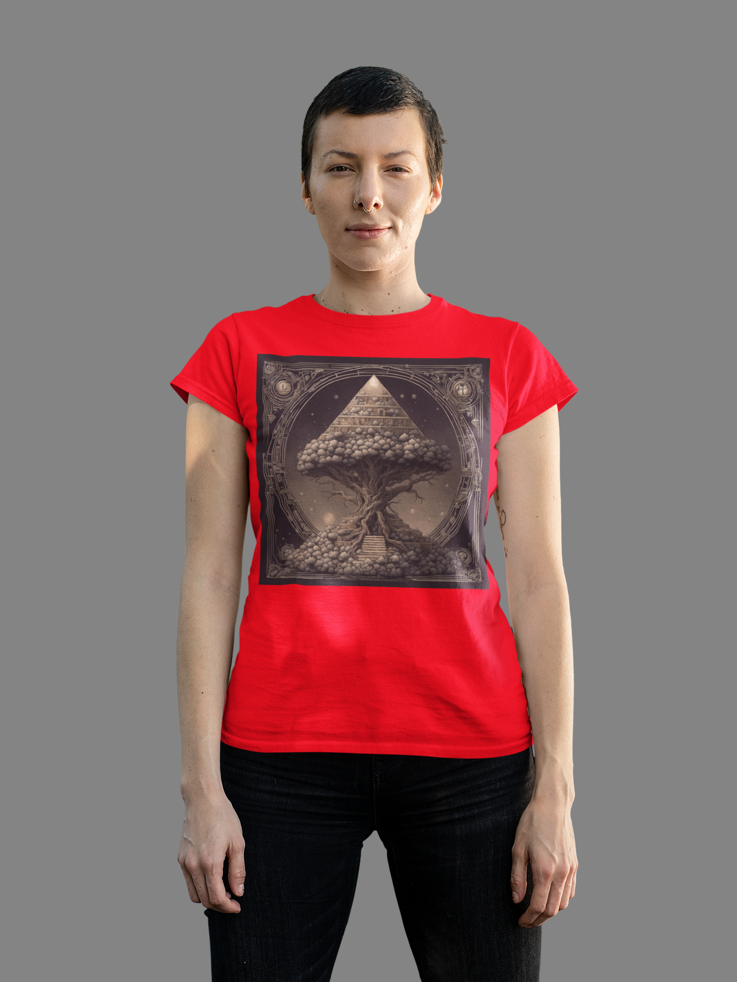 Pyramid World Tree T-Shirt